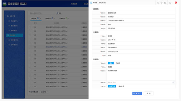 國土資源界面設計